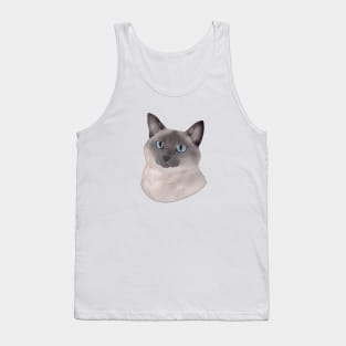 Martini Siamese Cat Tank Top